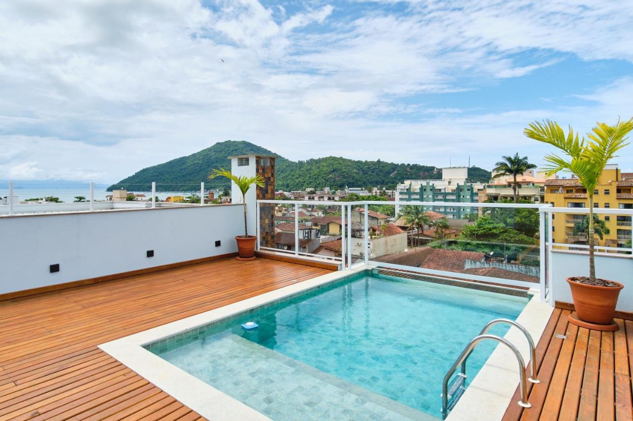 Orla Ubatuba 300 Metros - Ar Condicionado, Varanda Gourmet ภายนอก รูปภาพ
