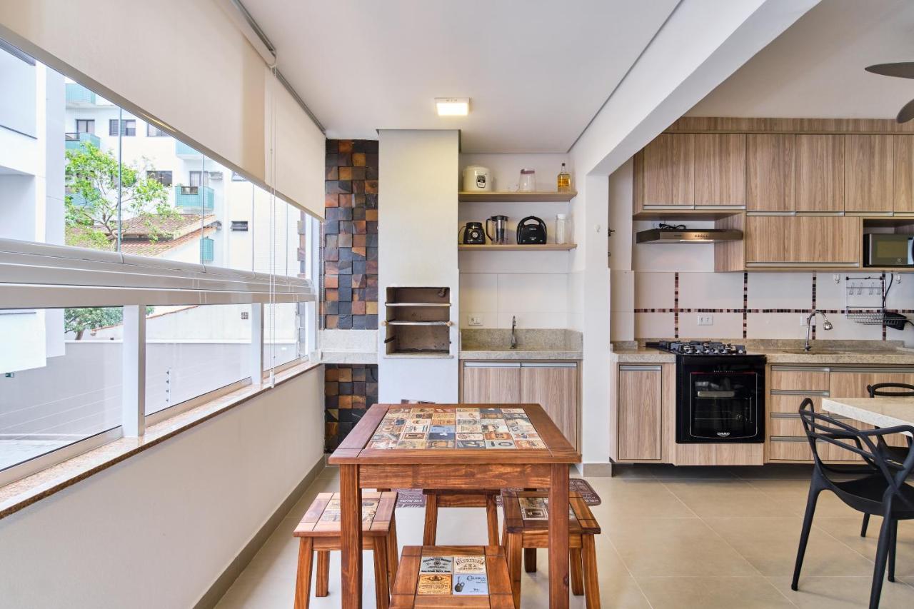 Orla Ubatuba 300 Metros - Ar Condicionado, Varanda Gourmet ภายนอก รูปภาพ